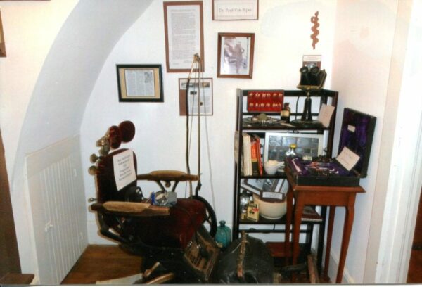 Vintage dentist office equipment display